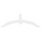 Ekena Millwork Archdale Architectural Grade PVC Gable Bracket, 84"W x 28"H x 2"D x 6"F, 8/12 Pitch GBP084X28X0206ARC00 - alternate 4